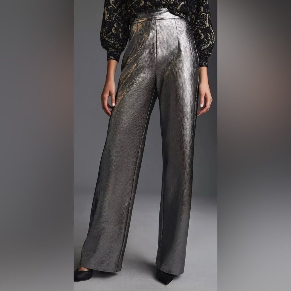 Anthropologie Hutch Silver Pants